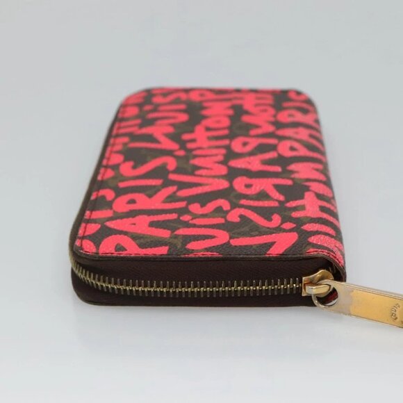 LOUIS VUITTON Monogram Graffiti Zippy Wallet Pink - Picture 4 of 16
